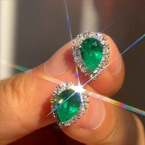 Customized Emerald Jewelry Earrings