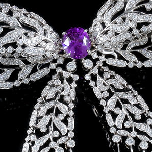 Colored Gemstone Jewelry Brooch