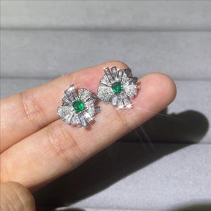 Customized Emerald Jewelry Earrings