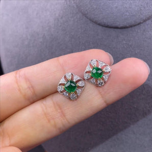Customized Emerald Jewelry Earrings
