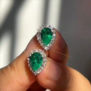 Customized Emerald Jewelry Earrings
