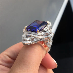 Customized Colored Gemstone Jewelry Ring