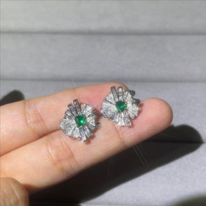 Customized Emerald Jewelry Earrings