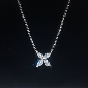 S925 silver inlaid zircon pendant