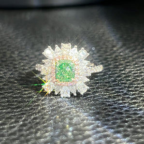 Customized Fancy Diamond Jewelry Ring