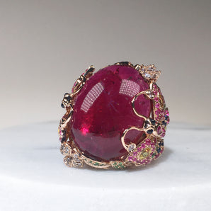 Colored Gemstone Jewelry Ring
