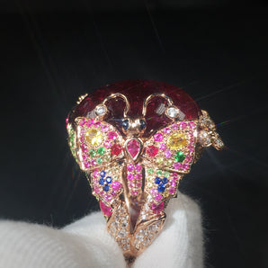 Colored Gemstone Jewelry Ring